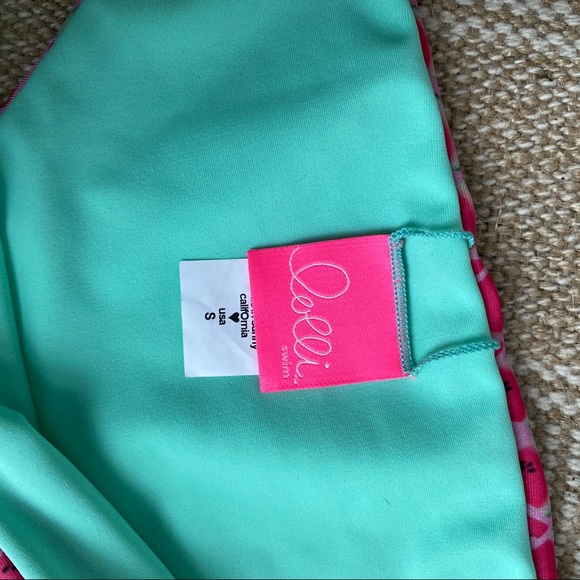 Red Melon Tie-Front Strapless Bandeau Top & Matching Cheeky bikini bottoms - Picture 2 of 6